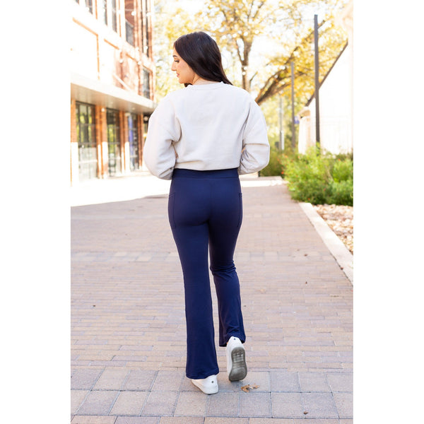 PreOrder  | The Mila - 30"  NAVY Bootcut Leggings with Pockets Round 3