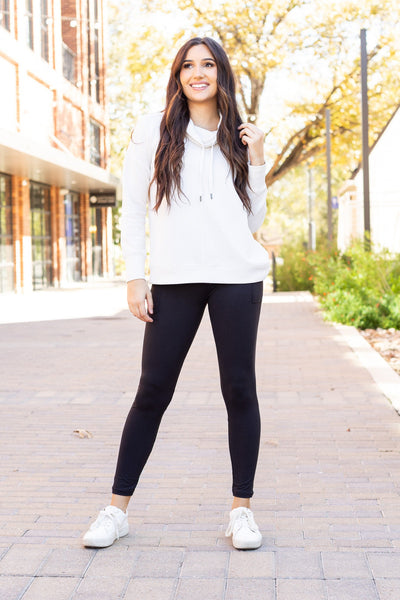 Ready to Ship | BLACK FULL-LENGTH Leggings with POCKET  - Luxe Leggings by Julia Rose®