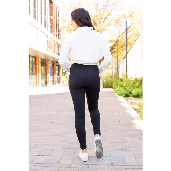 PreOrder  | BLACK FULL-LENGTH Leggings with POCKET - Luxe Leggings by Julia Rose® R6