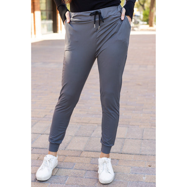 Ready to Ship | The Cindy Charcoal Joggers - Luxe Leggings by Julia Rose® Round 2