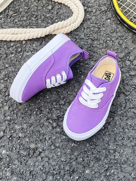 PREORDER: Kid's Canvas Lace-up Shoes  RERUN 7.13.26 - Pumpkin Patch Co