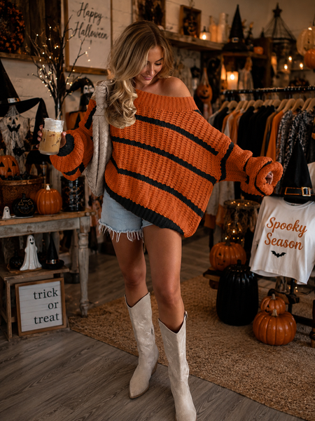 PREORDER: The Fireside Stripe Knit Sweater 8.10.26 OSYM
