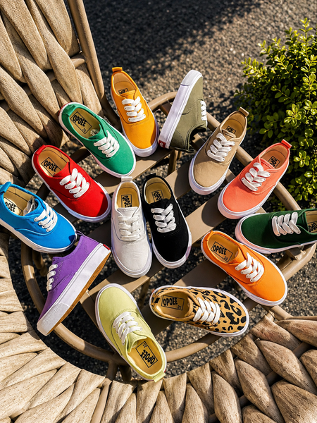PREORDER: Kid's Canvas Lace-up Shoes  RERUN 7.13.26 - Pumpkin Patch Co