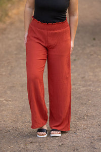 IN STOCK Presley Palazzo Pants - Brick FINAL SALE