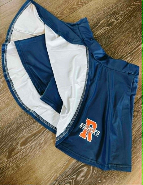 PREORDER: Custom Athletic Flowy Skort RERUN (Solid Color + Logo) 6.8.26 - Pumpkin Patch Co