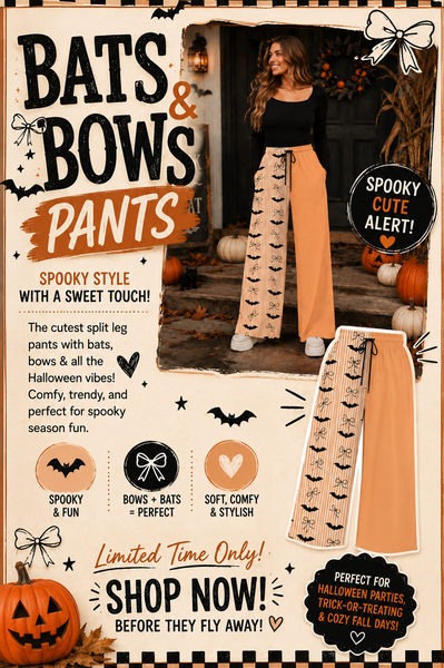 PREORDER: Exclusive Halloween Custom Split Leg Pants 8.17.26