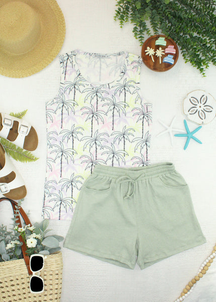 IN STOCK Ava Tank - Neon Palm - Pumpkin Patch Co