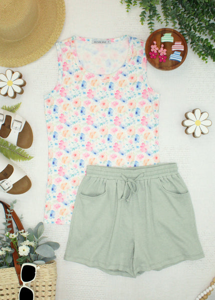 IN STOCK Ava Tank - Petal Gardens - Pumpkin Patch Co