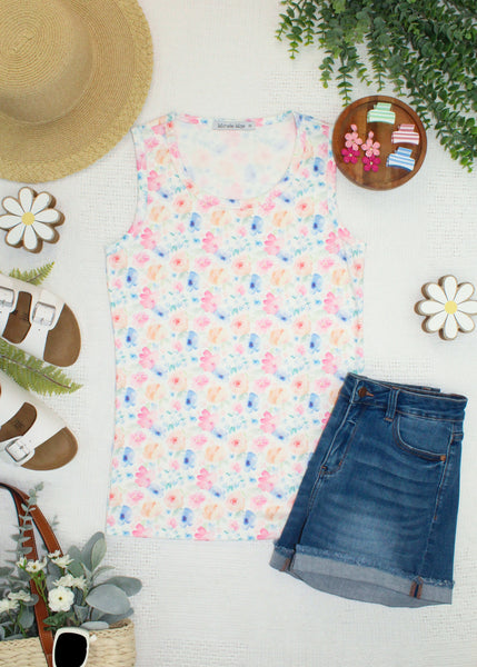 IN STOCK Ava Tank - Petal Gardens - Pumpkin Patch Co