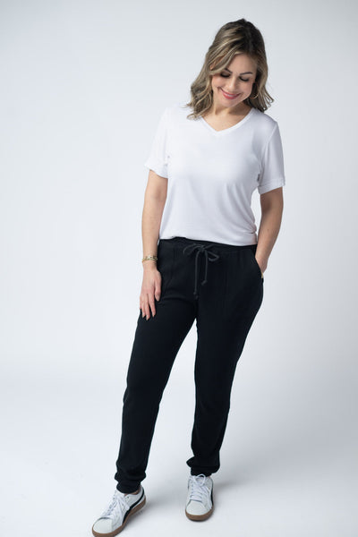 IN STOCK Corrine Joggers - Black - Pumpkin Patch Co