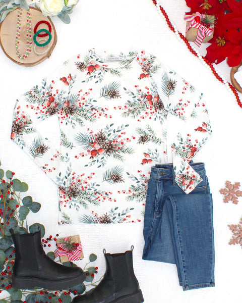 IN STOCK Blair Long Sleeve Top - Pineberry