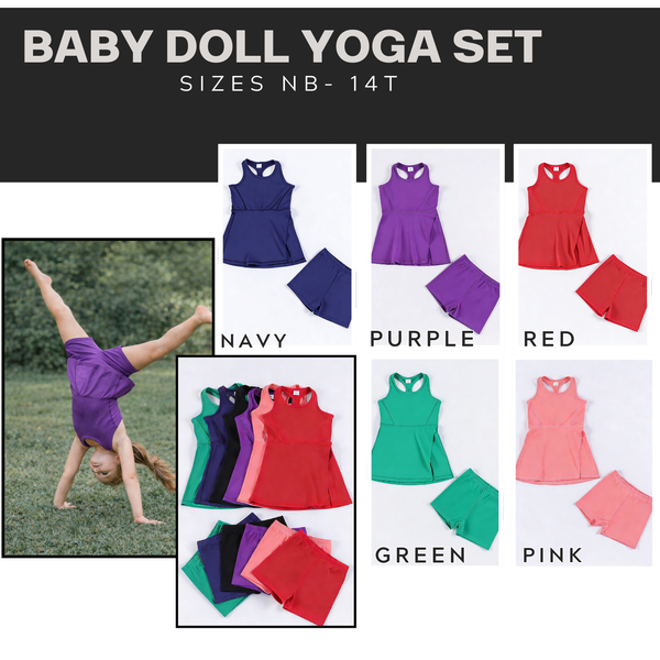 PREORDER: Baby Doll Yoga Set  3.16.26