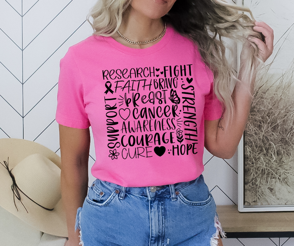 Breast Cancer Subway Graphic T (S-3XL)