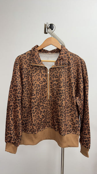PREORDER: Leopard Rosette Top 8.10.26
