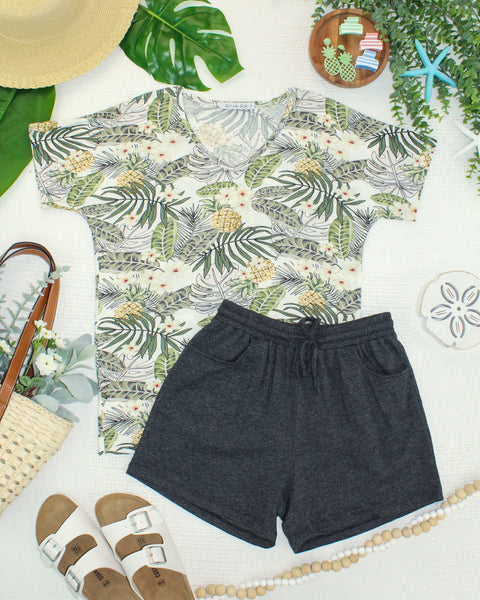 IN STOCK Chloe Cozy Top - Pineapple Leaf - Pumpkin Patch Co