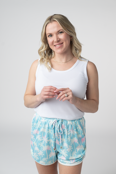 IN STOCK Nova Summer Shorts - Aqua Palm