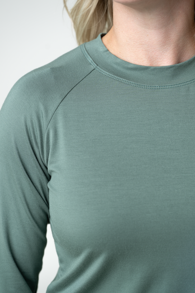 IN STOCK Blair Long Sleeve Top - Dusty Jade - Pumpkin Patch Co