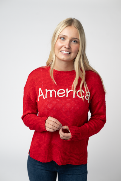 IN STOCK America Red Top - Pumpkin Patch Co