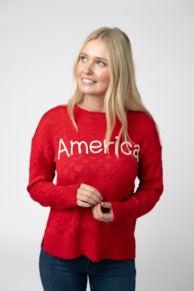 IN STOCK America Red Top - Pumpkin Patch Co