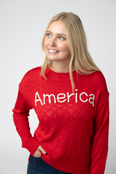 IN STOCK America Red Top - Pumpkin Patch Co