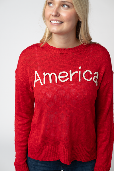 IN STOCK America Red Top - Pumpkin Patch Co