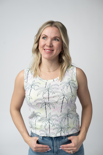 IN STOCK Ava Tank - Neon Palm - Pumpkin Patch Co