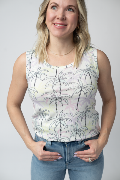 IN STOCK Ava Tank - Neon Palm - Pumpkin Patch Co