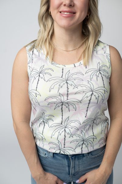 IN STOCK Ava Tank - Neon Palm - Pumpkin Patch Co