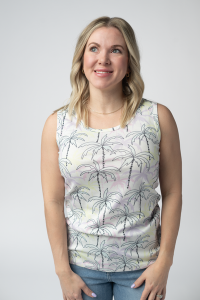 IN STOCK Ava Tank - Neon Palm - Pumpkin Patch Co