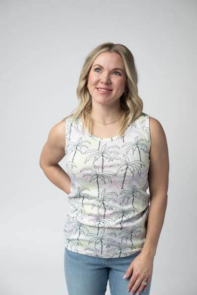 IN STOCK Ava Tank - Neon Palm - Pumpkin Patch Co