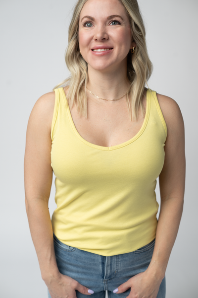 IN STOCK Kennedy Tank - Lemon - Pumpkin Patch Co