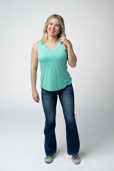IN STOCK Noelle Tank - Turquoise