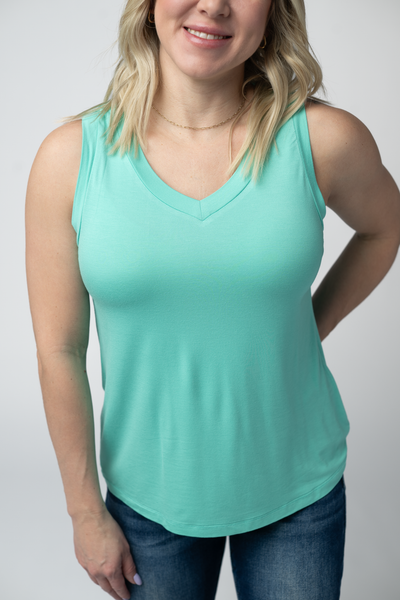 IN STOCK Noelle Tank - Turquoise