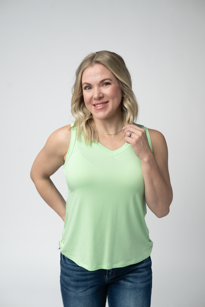 IN STOCK Noelle Tank - Lime