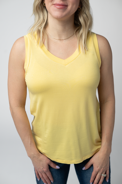 IN STOCK Noelle Tank - Lemon - Pumpkin Patch Co