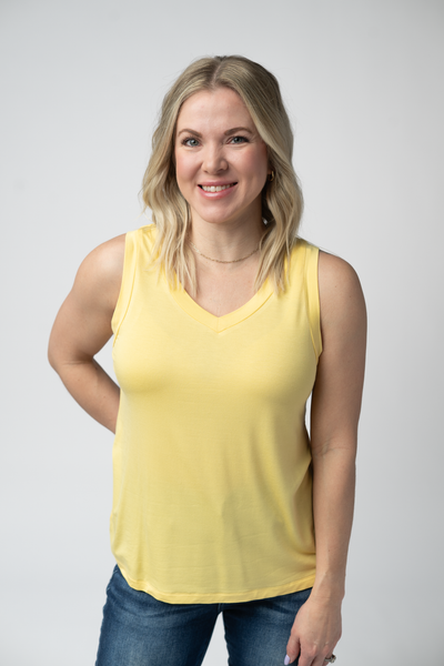 IN STOCK Noelle Tank - Lemon - Pumpkin Patch Co