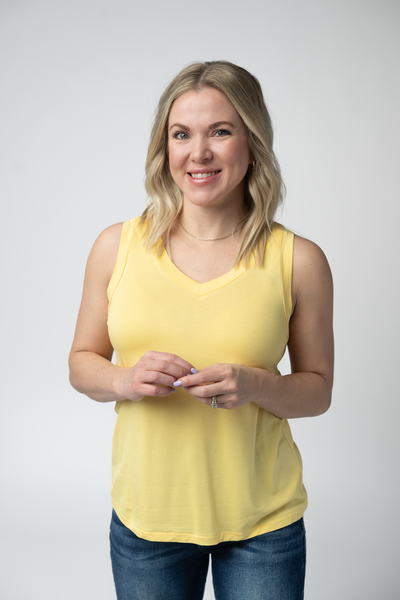 IN STOCK Noelle Tank - Lemon - Pumpkin Patch Co