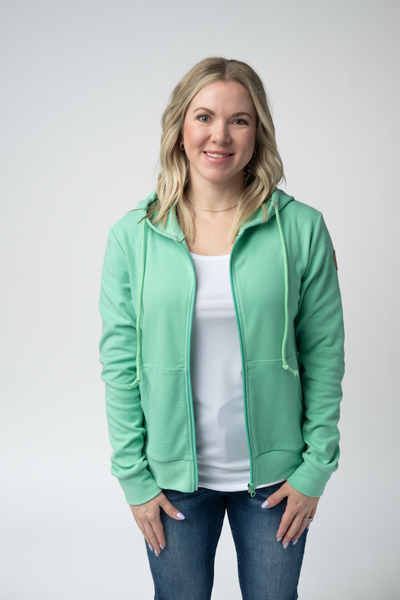 IN STOCK Fullzip Hoodie - Aquamarine - Pumpkin Patch Co