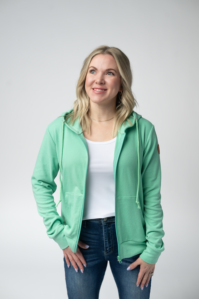 IN STOCK Fullzip Hoodie - Aquamarine - Pumpkin Patch Co