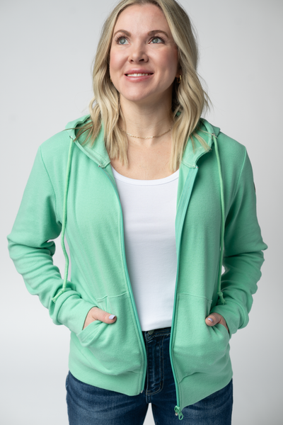 IN STOCK Fullzip Hoodie - Aquamarine - Pumpkin Patch Co