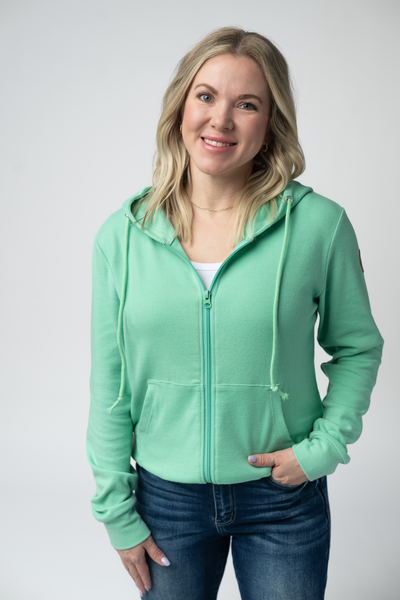 IN STOCK Fullzip Hoodie - Aquamarine - Pumpkin Patch Co
