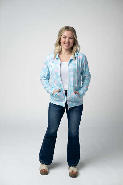 IN STOCK Fullzip Hoodie - Aqua Palm - Pumpkin Patch Co