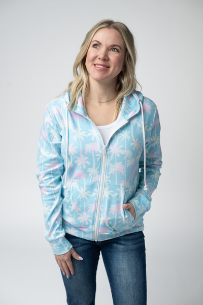 IN STOCK Fullzip Hoodie - Aqua Palm - Pumpkin Patch Co
