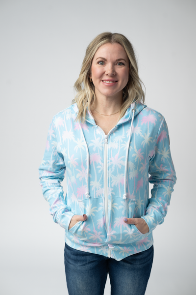 IN STOCK Fullzip Hoodie - Aqua Palm - Pumpkin Patch Co