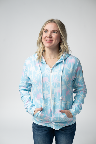 IN STOCK Fullzip Hoodie - Aqua Palm - Pumpkin Patch Co