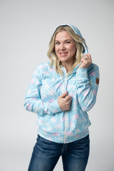 IN STOCK Fullzip Hoodie - Aqua Palm - Pumpkin Patch Co