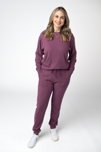 IN STOCK Corrine Joggers - Plum