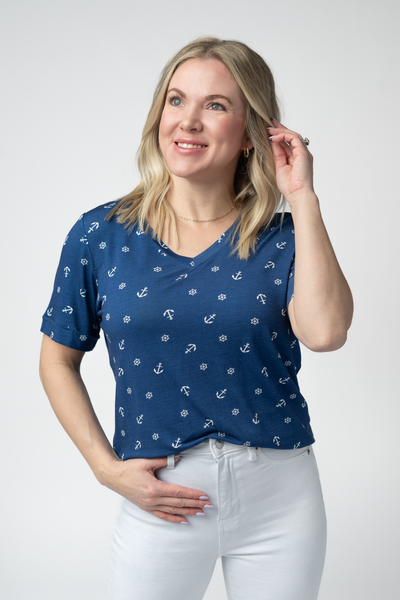 IN STOCK Sophie Top - Nautical Navy - Pumpkin Patch Co