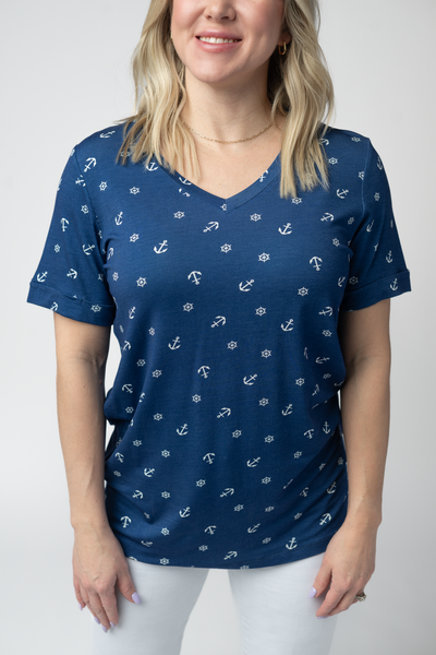 IN STOCK Sophie Top - Nautical Navy - Pumpkin Patch Co