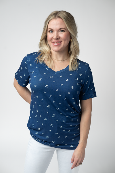 IN STOCK Sophie Top - Nautical Navy - Pumpkin Patch Co